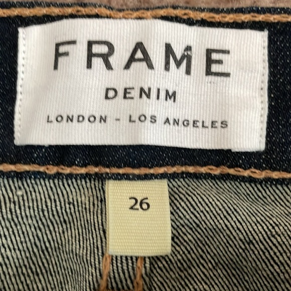 Frame Denim Le Skinny de Jeanne Jeans Dark Wash - Picture 2 of 3